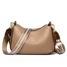 Bolsa De Couro Feminina Transversal Khaki 007