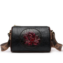 Bolsa De Couro Feminina Transversal Preto 001
