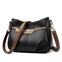 Bolsa De Couro Feminina Transversal Preto 002