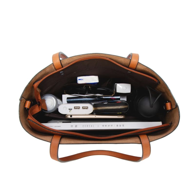Bolsa Feminina Grande De Couro Legítimo 537