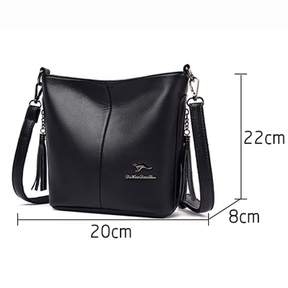 Bolsa de Couro Feminina Tranversal