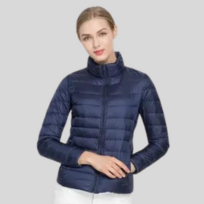 Jaqueta Puffer Feminina Azul Marinho / P