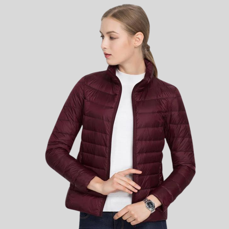 Jaqueta Puffer Feminina Vinho / P