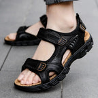 Sandália Masculina Confortável Estilosa Preto / 37
