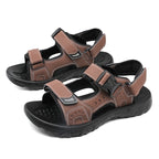 Sandália Masculina de Couro Confortável