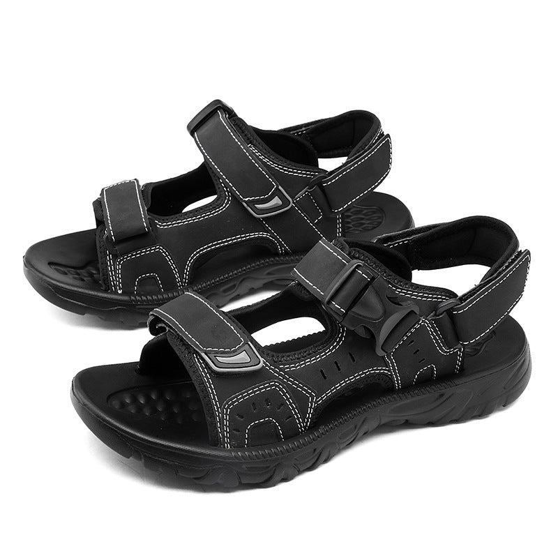 Sandália Masculina de Couro Confortável