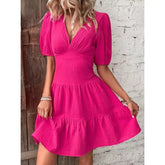 Vestido Curto Fúcsia Soltinho Rosa / P 323