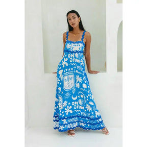 Vestido Longo Estampado Boho 456