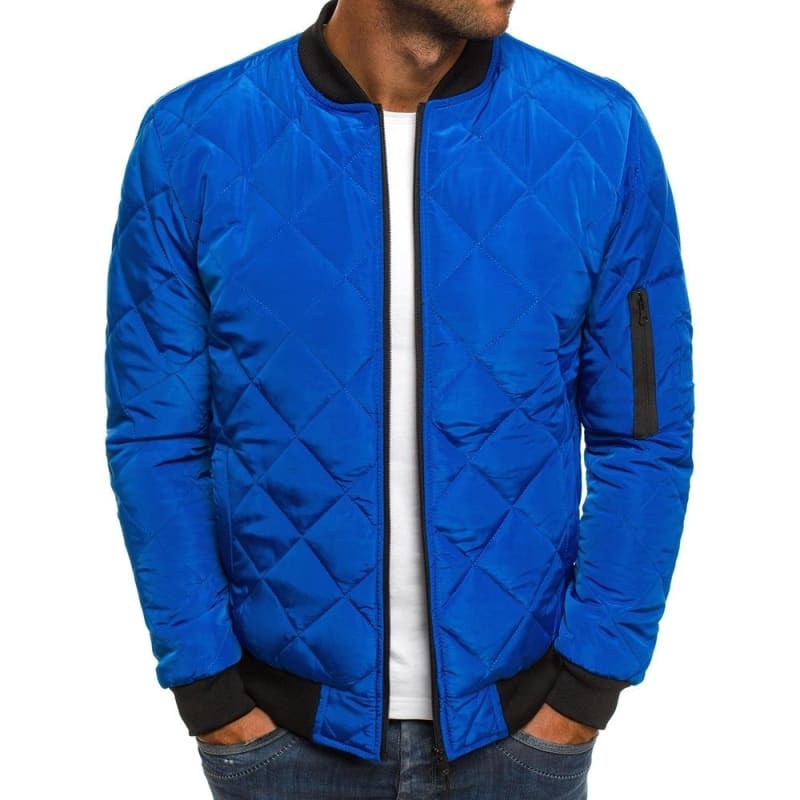 Casaco Masculino Inverno Forrado Azul / Pp 043