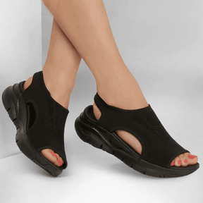 Papete Feminina Plataforma Fashion Plus Preto / 33 101